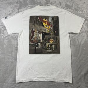 Vintage Hard Rock Cafe Cleveland White Short Sleeve Heavy Tee Cotton Medium